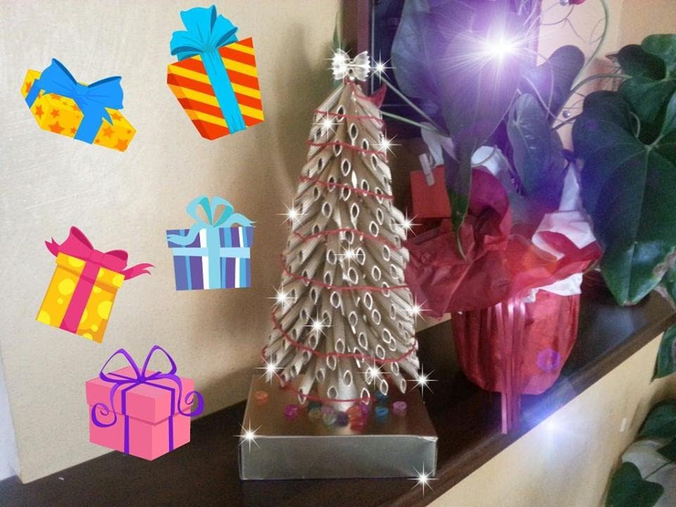 Addobbi Natalizi Riciclo Creativo.Albero Di Natale Fai Da Te Riciclo Creativo Con La Pasta